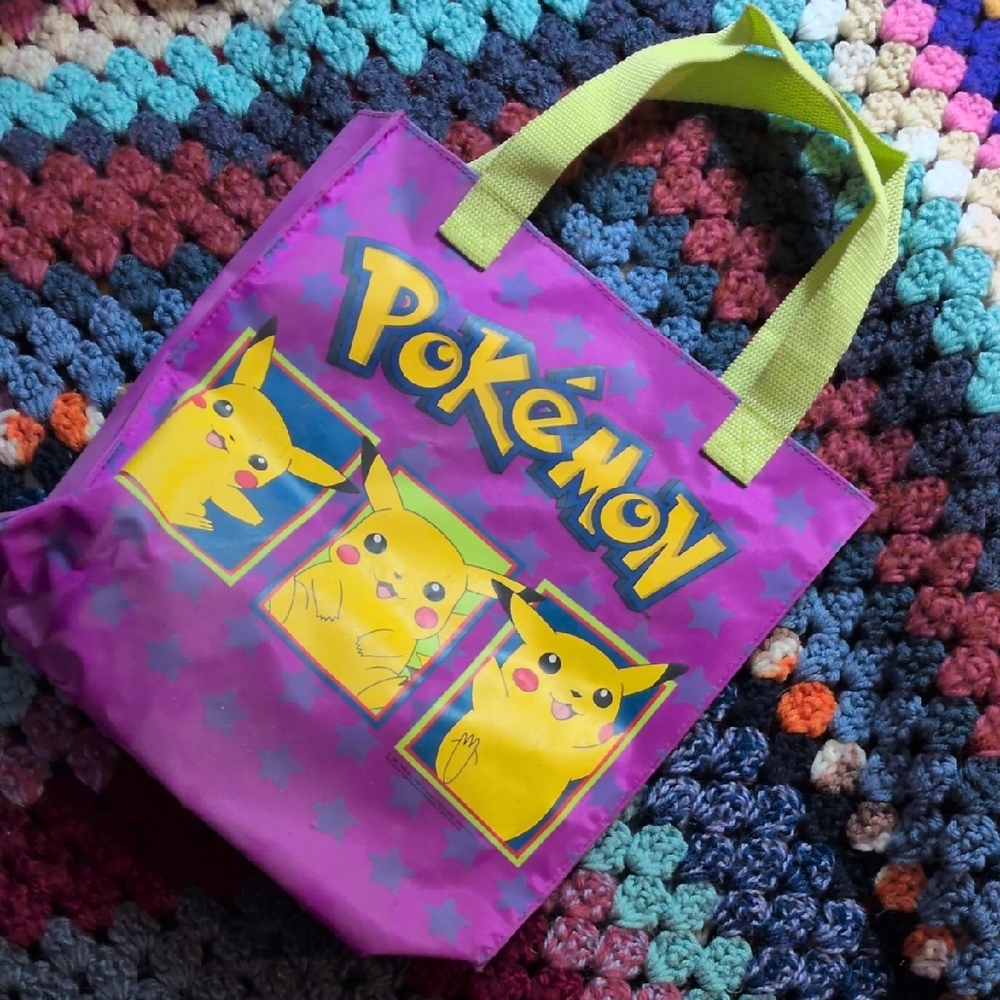 3/30 Vintage Pokemon Pikachu Tote Bag